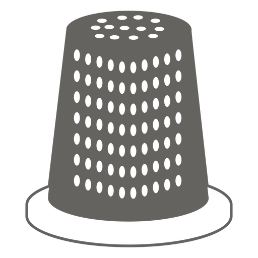 Fingerhut graues Symbol PNG-Design
