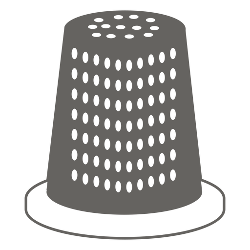 Download Thimble grey icon - Transparent PNG & SVG vector file