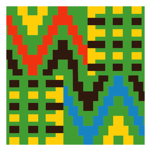 Composição kente colorida tradicional Desenho PNG