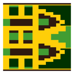 Traditional sqaure triangle kente composition PNG Design