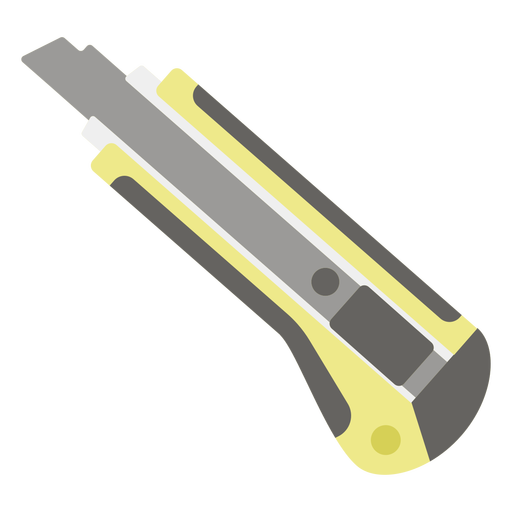 Icono plano de cuchillo de utilidad Diseño PNG