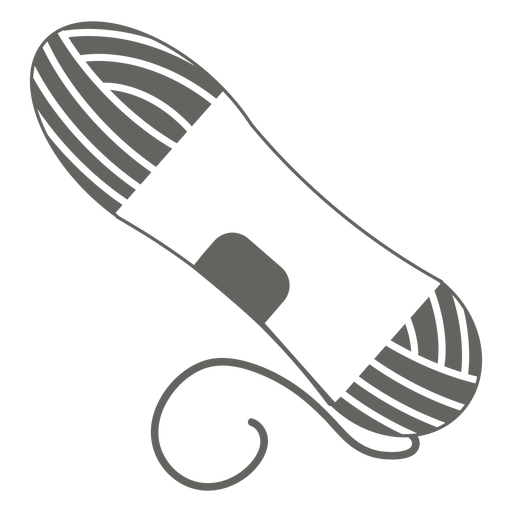 Icono de carrete de hilo gris Diseño PNG