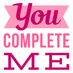 Você me completa o design de letras dos namorados Desenho PNG