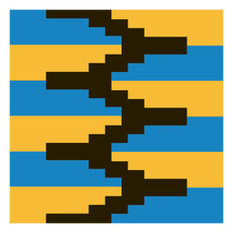 Zig zag kente composition PNG Design