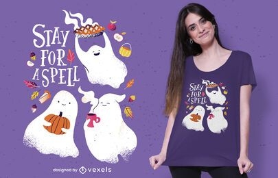 Halloween spell t-shirt design