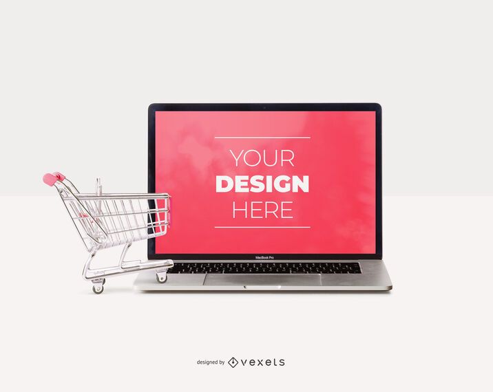 Carrinho de compras ipad mockup Carrinho de compras ipad mockup