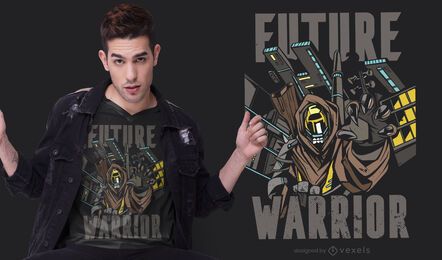 Future Warrior T-shirt Design Future Warrior T-shirt Design