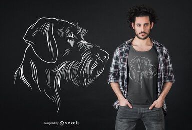 Design de camiseta German Wirehaired Pointer