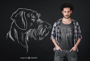German Wirehaired Pointer t-shirt design