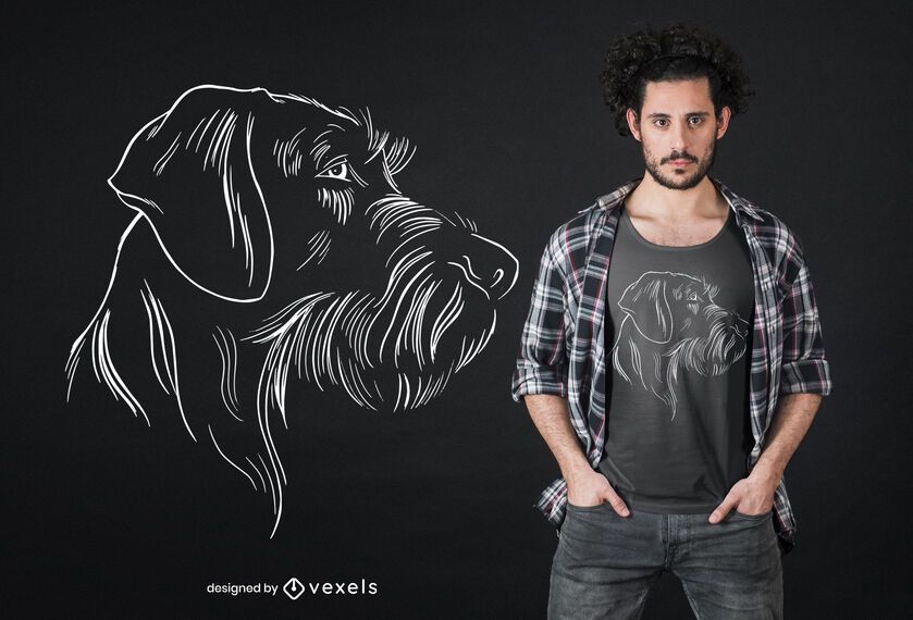 Diseño de camiseta de puntero alemán Diseño de camiseta de puntero alemán