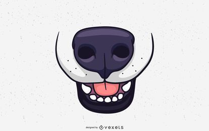 Dog Snout Illustration Design Dog Snout Illustration Design