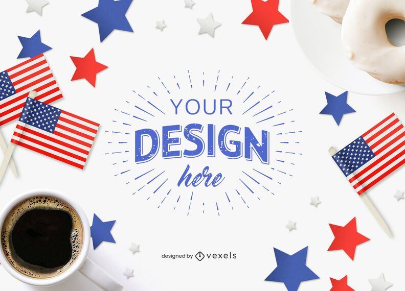 4th of July mockup composition 4th of July mockup composition
