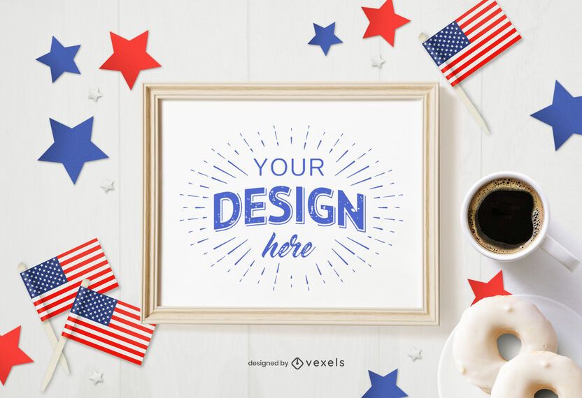 July 4th frame mockup July 4th frame mockup