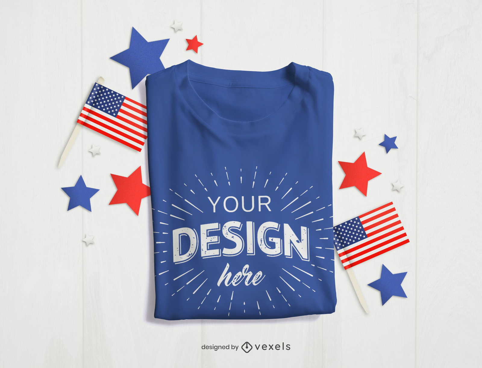 4th of July t-shirt mockup