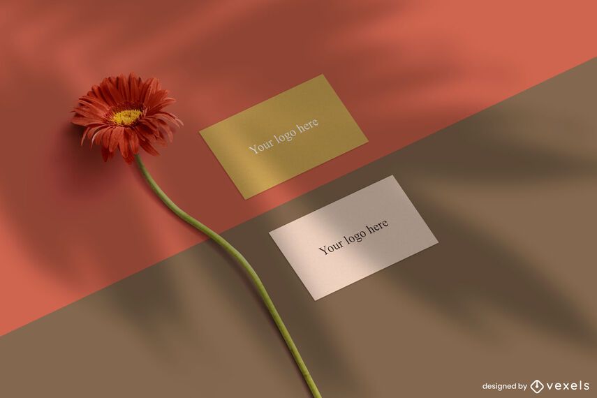 Tropical Shade Isometric Card Mockup Tropical Shade Isometric Card Mockup