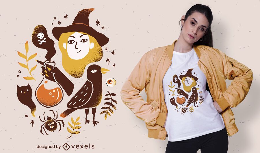 halloween elements t-shirt design halloween elements t-shirt design