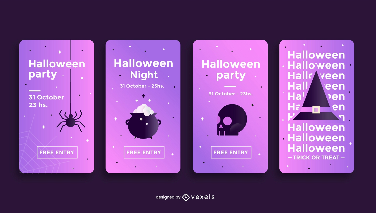 Halloween Party Social Media Story Vorlage
