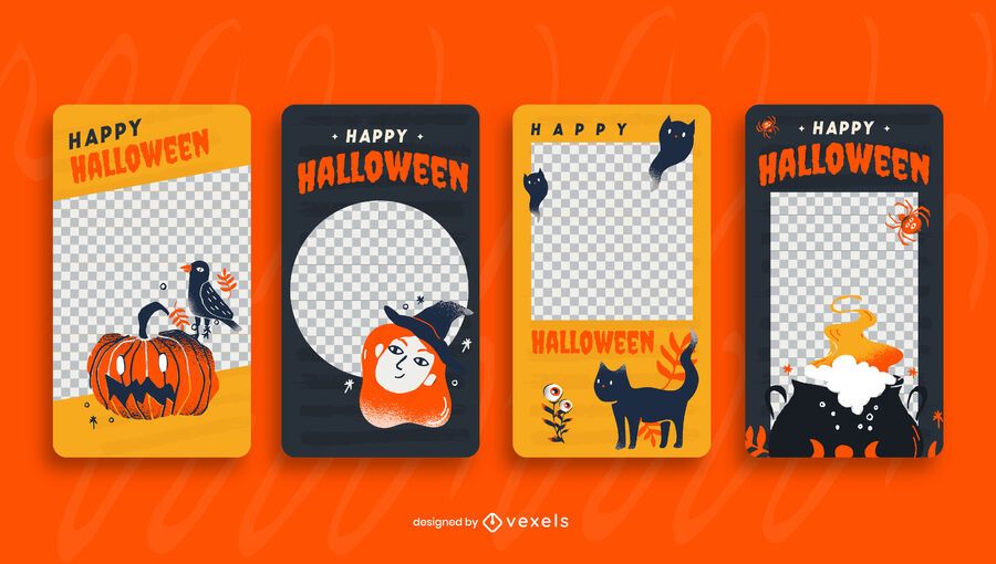 Halloween social media story template Halloween social media story template