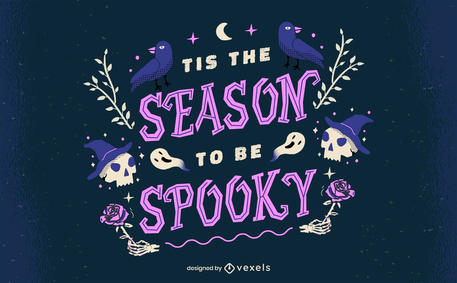 Temporada de letras assustadoras de halloween