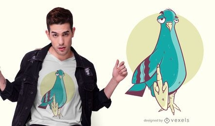 Funny pigeon t-shirt design
