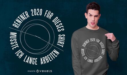 German 2020 Quote T-shirt Design German 2020 Quote T-shirt Design