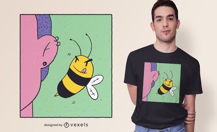 Diseño de camiseta de oreja de abeja Diseño de camiseta de oreja de abeja