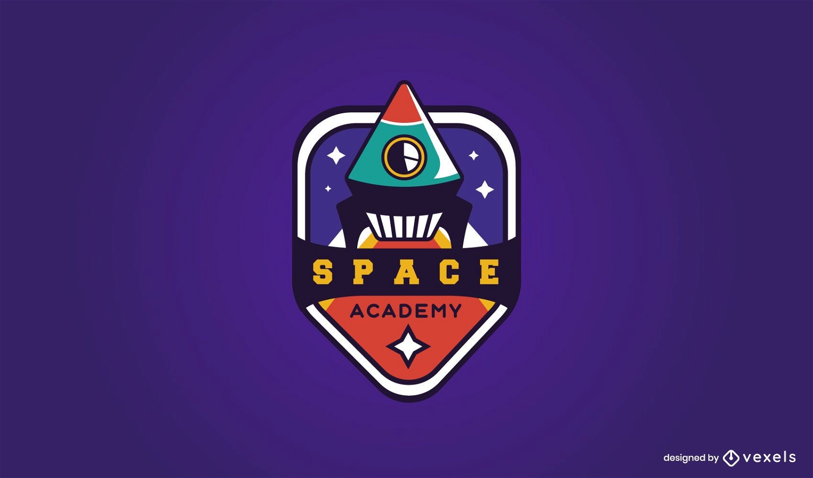 Space academy logo design