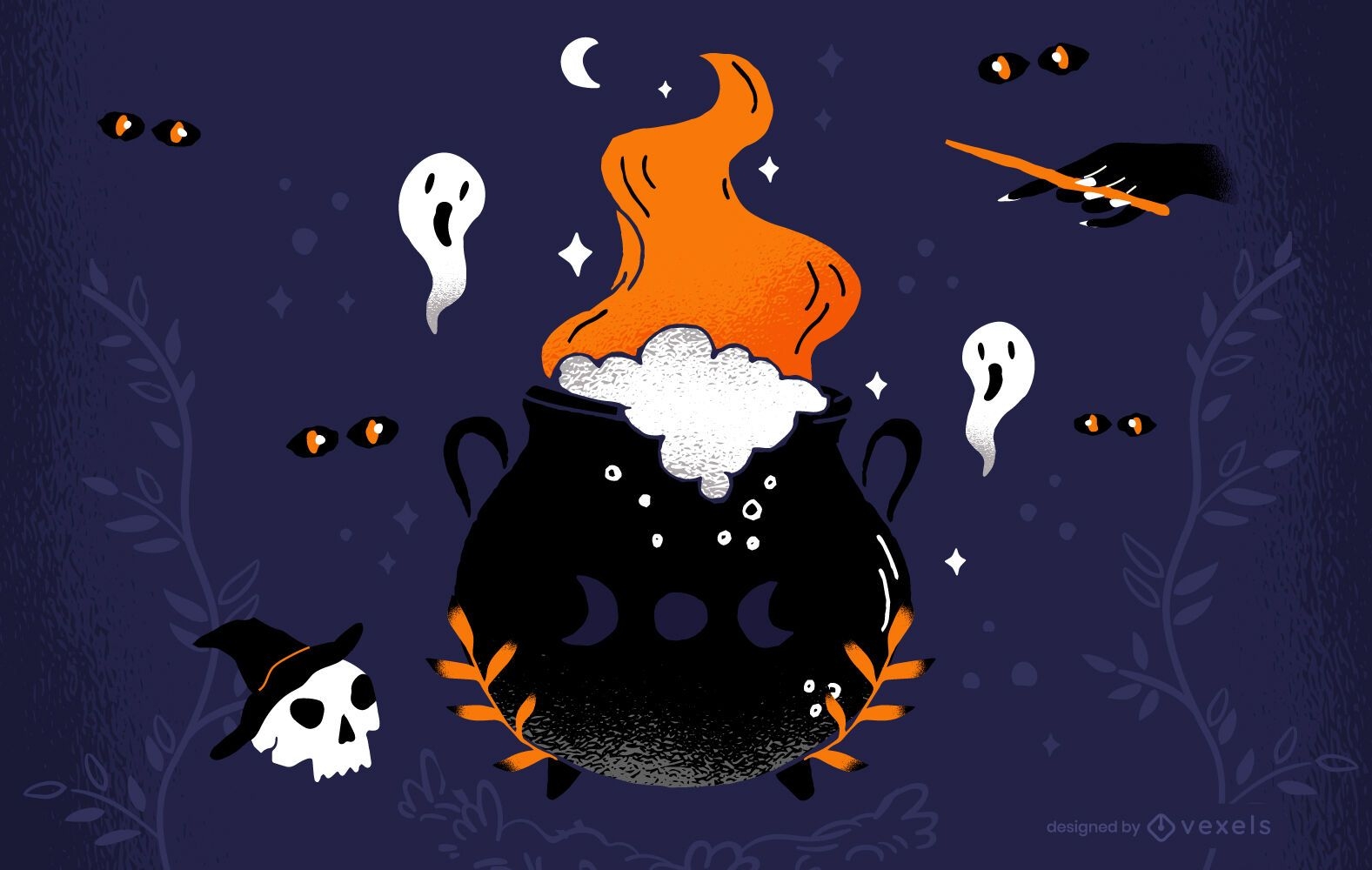 Halloween Kessel Illustration Design