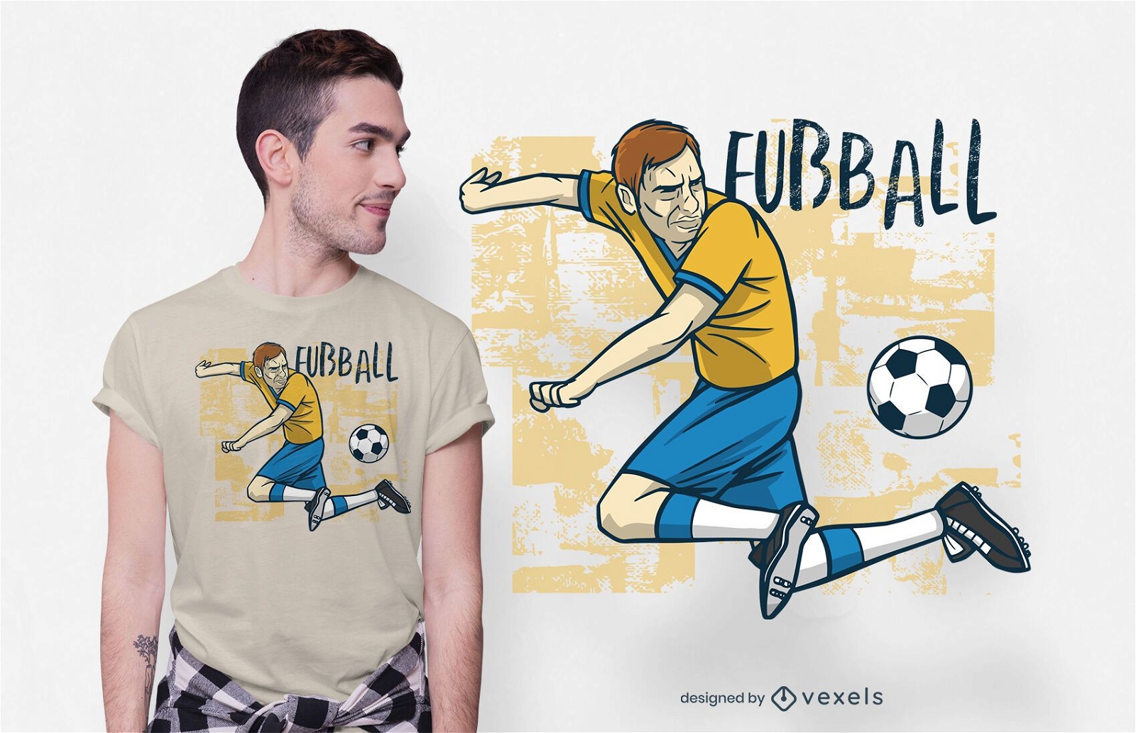 Fußball Deutsches T-Shirt Design
