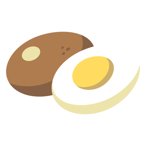 Egg flat food PNG Design