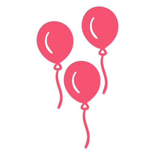 Download Hand drawn balloons pink - Transparent PNG & SVG vector file