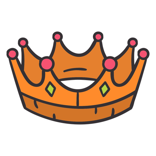 Download Hand drawn crown colorful - Transparent PNG & SVG vector file