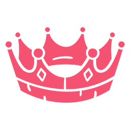 Mão desenhada coroa rosa Desenho PNG