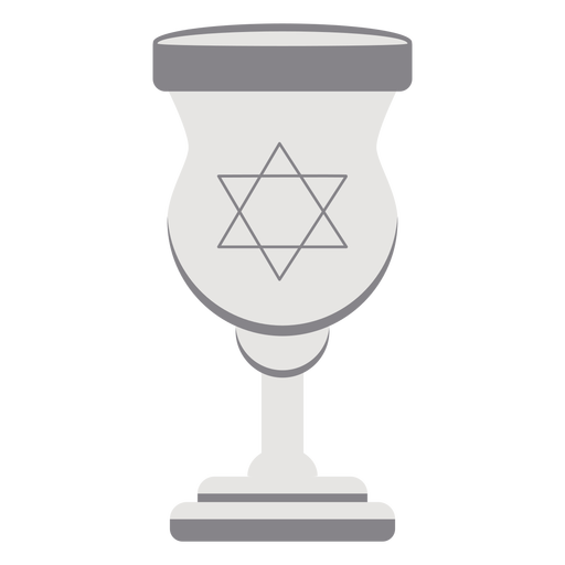 Passover wine glass flat PNG Design