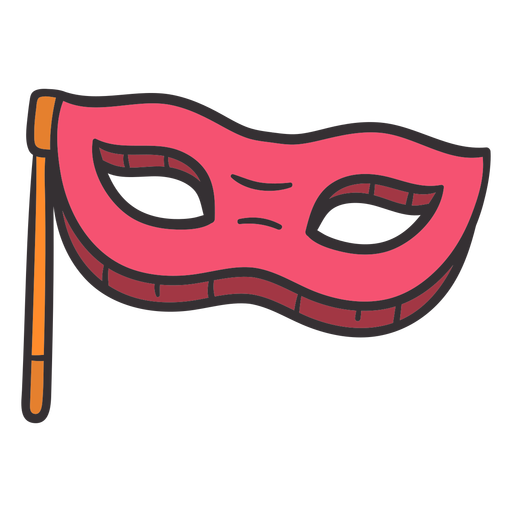 Máscara de Purim colorida Diseño PNG