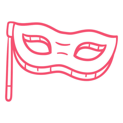 Trazo de máscara de Purim Diseño PNG