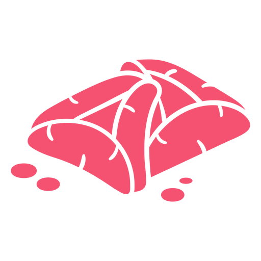 Purim twisted bread pink PNG Design