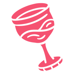 Copo de vinho rosa Desenho PNG