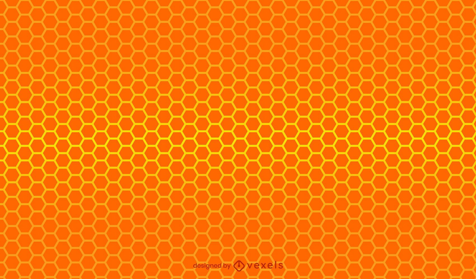 Honeycomb gradient pattern design