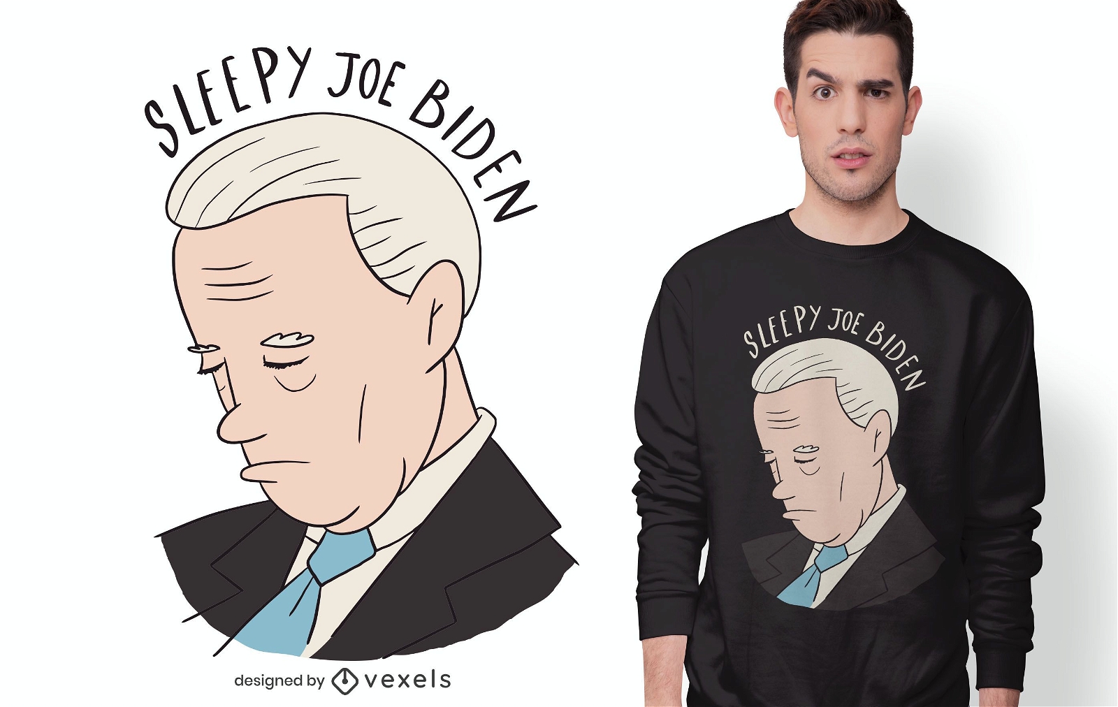Design de camiseta Sleepy Joe Biden