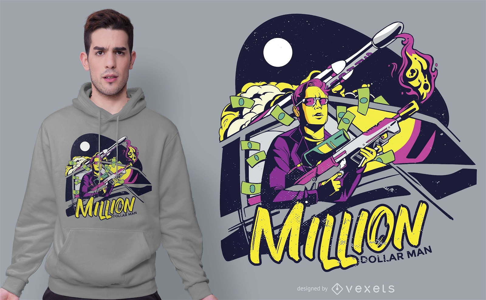 Million Dollar Man T-shirt Design