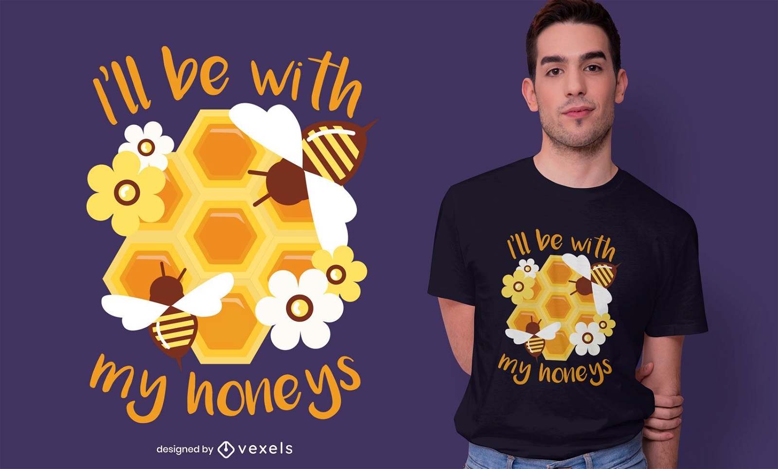 Dise?o de camiseta de cita de apicultura
