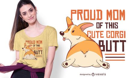 Corgi mom t-shirt design Corgi mom t-shirt design