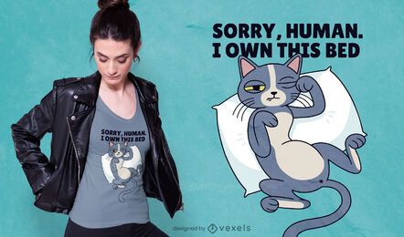 Cat bed t-shirt design Cat bed t-shirt design