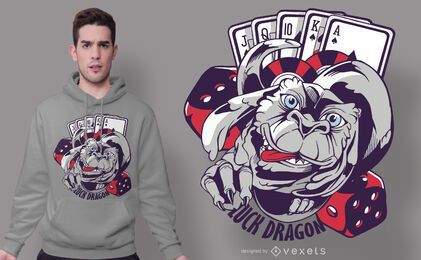 Casino Luck Dragon T-shirt Design Casino Luck Dragon T-shirt Design