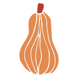 Autumn butternut flat PNG Design
