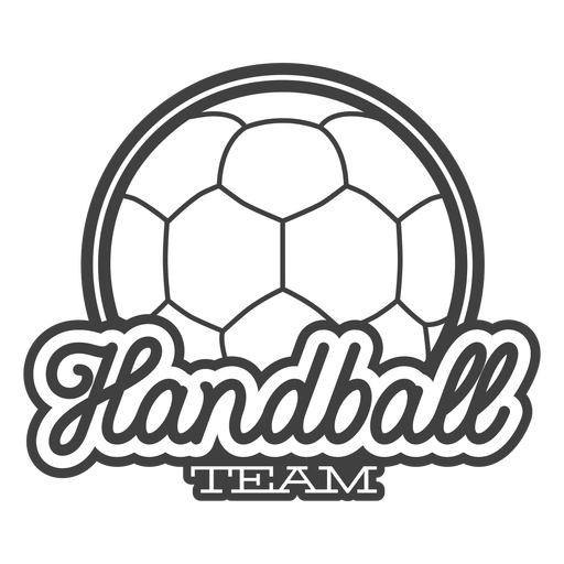Abzeichen Handball Mannschaftssport PNG-Design