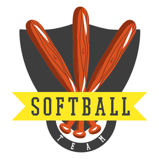 Abzeichen Softball-Team PNG-Design