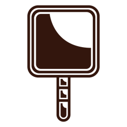 Barber hand mirror vintage PNG Design