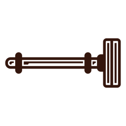 Navaja de barbero vintage Diseño PNG